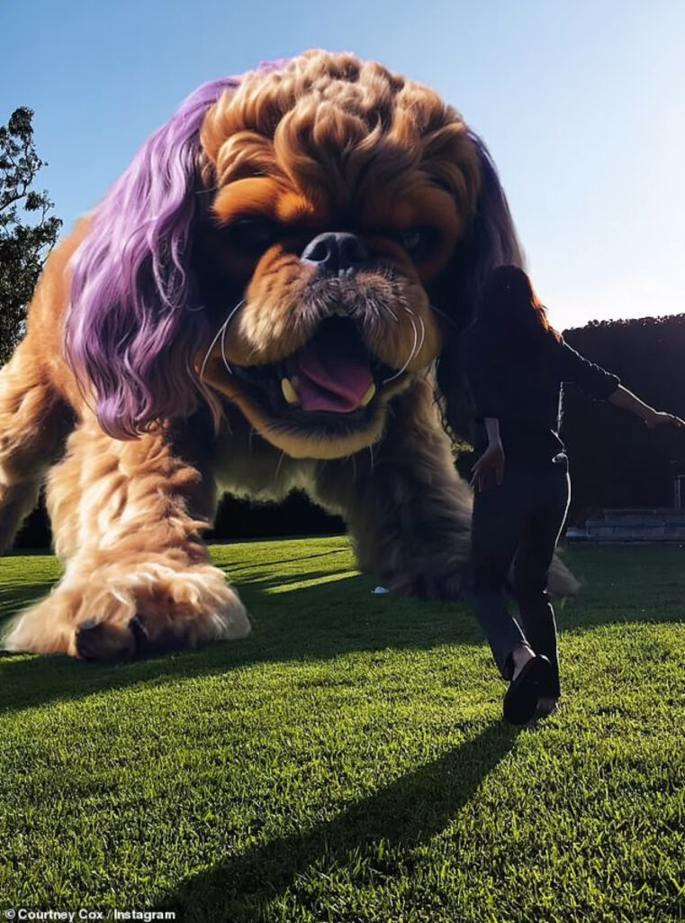 Il cane si è trasformato in un mostro momentaneamente.