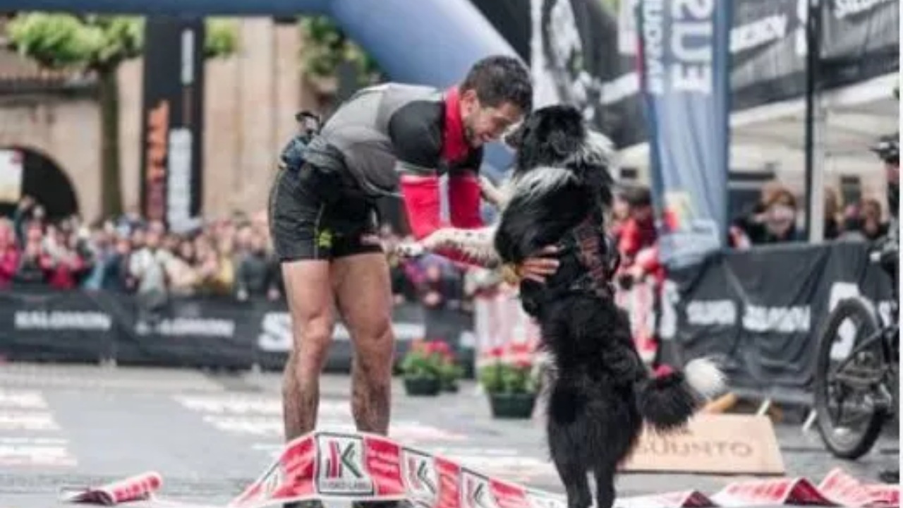 Manuel Merillas resta con il suo cane