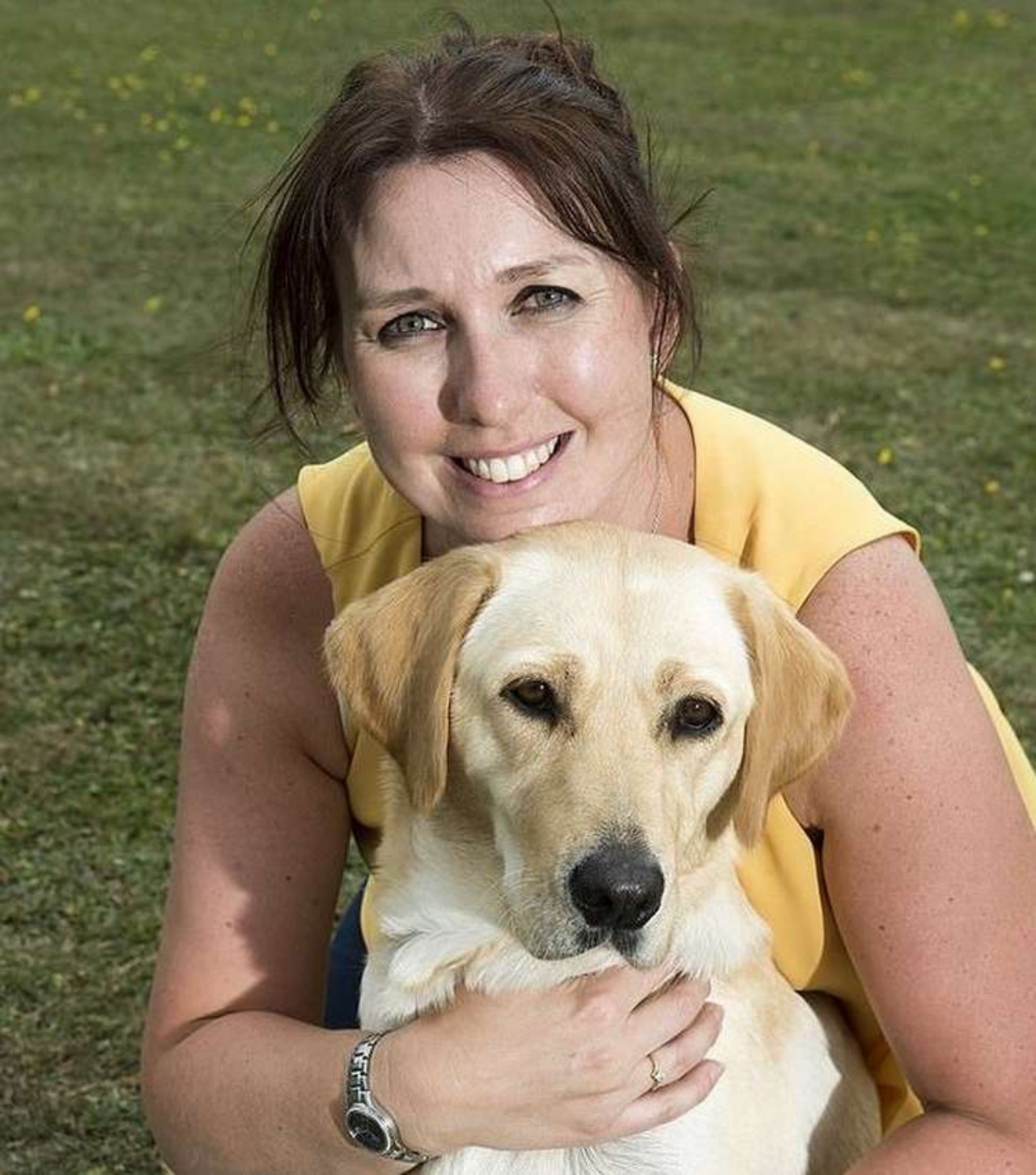 labrador bianco mamma